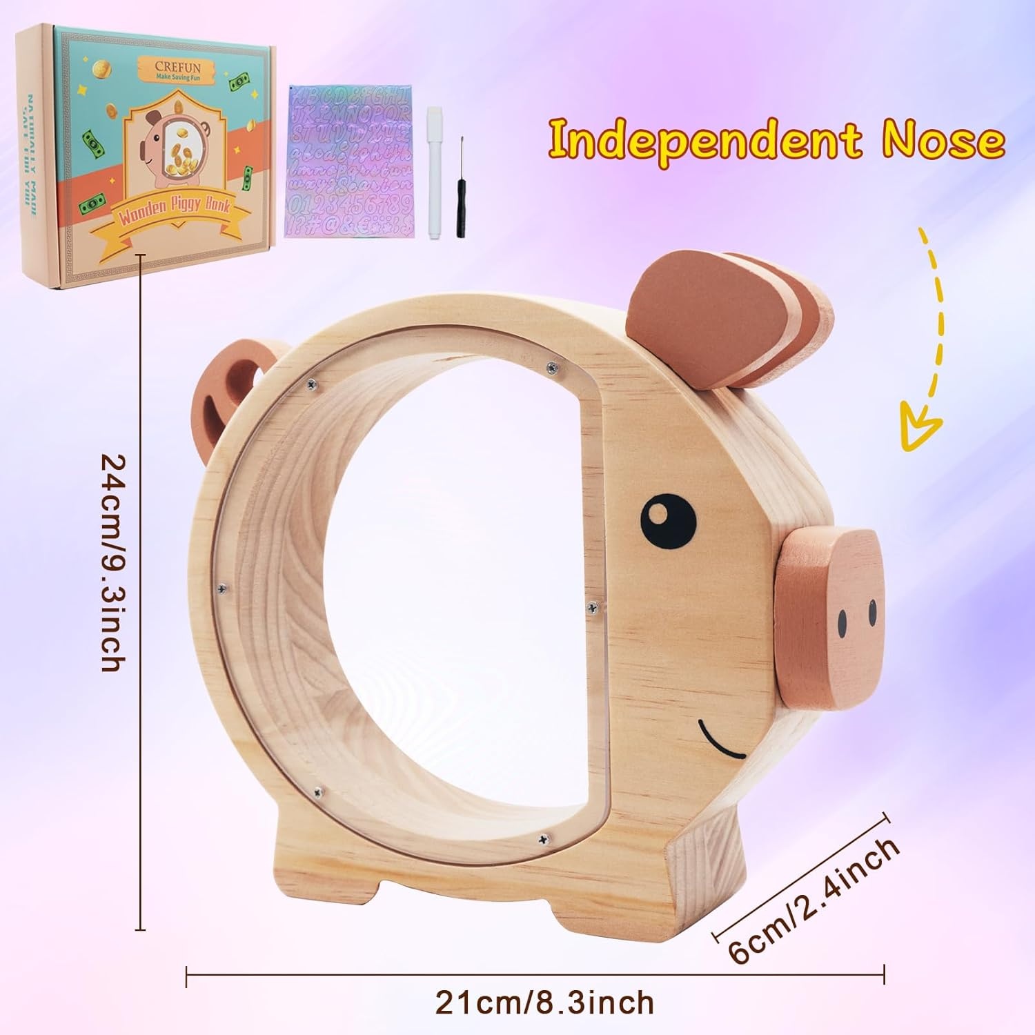 Houten Spaarpot met 36% Korting - Uniek Kinder Cadeau