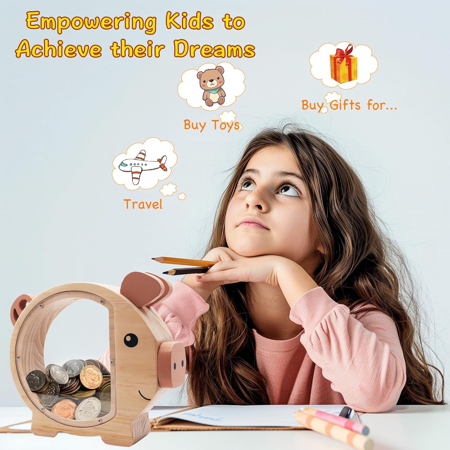 Houten Spaarpot met 36% Korting - Uniek Kinder Cadeau