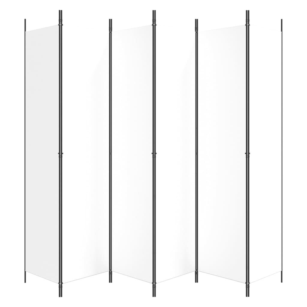vidaXL Kamerscherm 6 panelen Wit - 73% Korting
