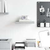 VidaXL Zwevend Wandschap Betongrijs 40 cm - 40% Korting!