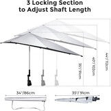 G4Free Parasol Stoel Zwart - 33% Korting - UPF 50+ UV Bescherming