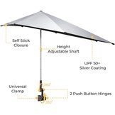 G4Free Parasol Stoel Zwart - 33% Korting - UPF 50+ UV Bescherming