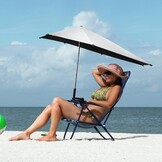 G4Free Parasol Stoel Zwart - 33% Korting - UPF 50+ UV Bescherming