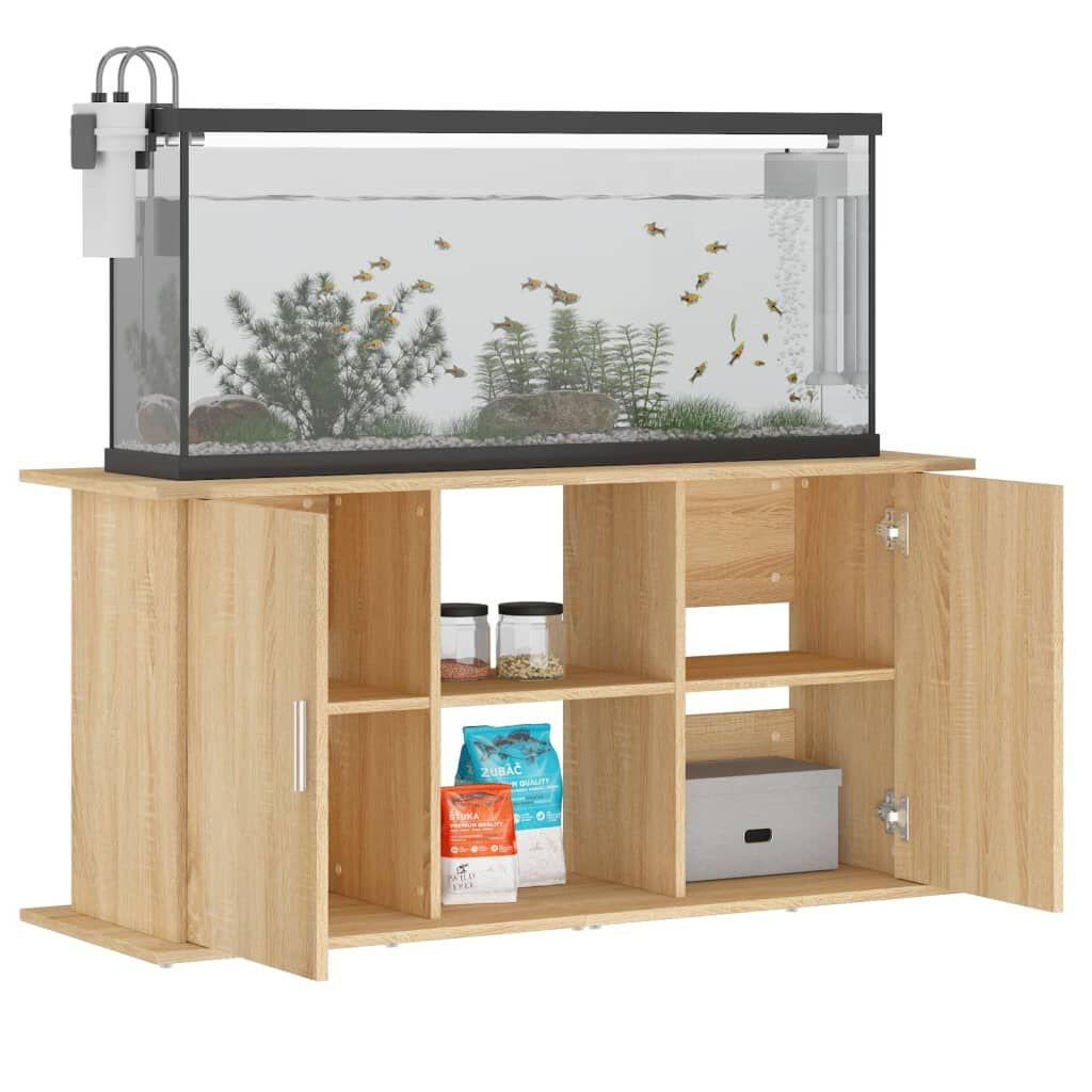 Aquariumstandaard 121x41x58cm Sonoma Eiken - 66% Korting!