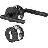 Zwarte RVS Deurgreep WC-Slot | 32% Korting