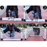 Zwarte Opvouwbare Voetbalgoal Kinderen 115cm - 39% Korting