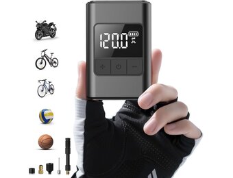 Elektrische Fiets Pomp 120 PSI - Zwart (38% Korting)