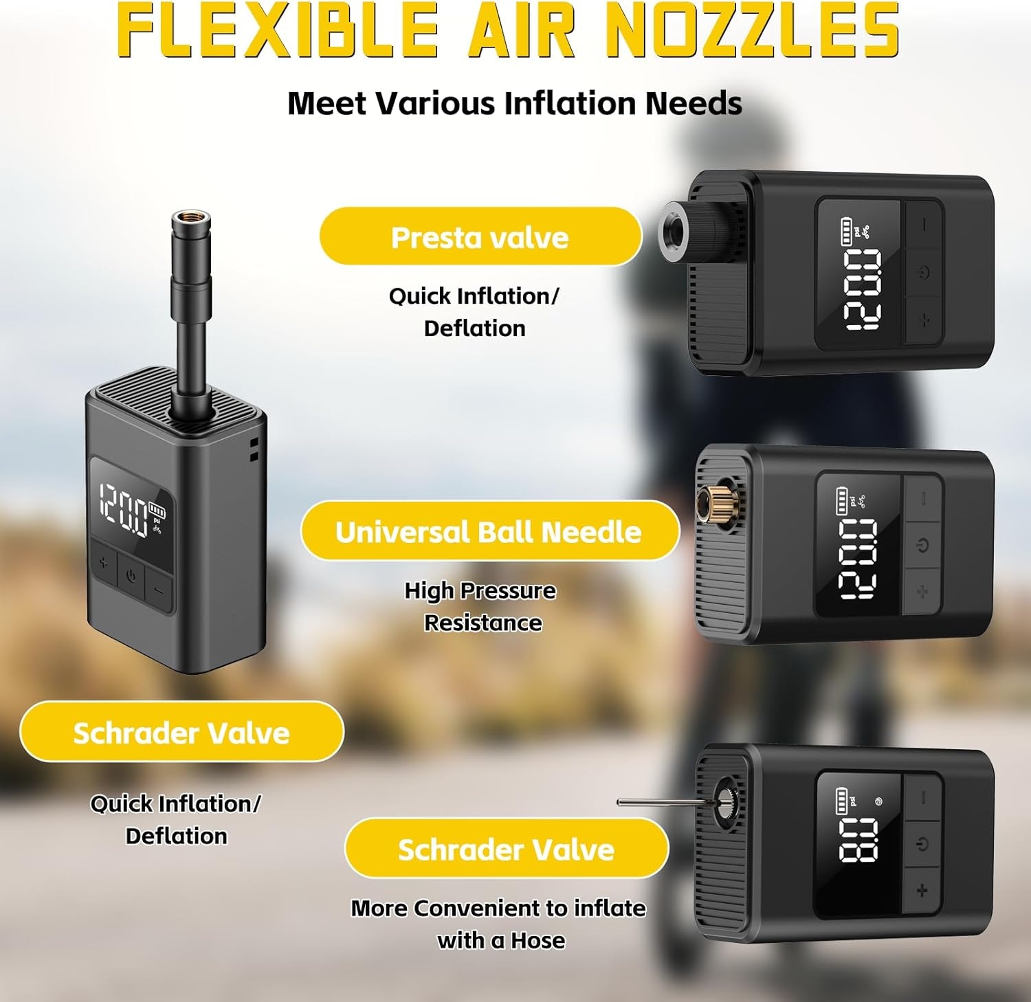 Elektrische Fiets Pomp 120 PSI - Zwart (38% Korting)