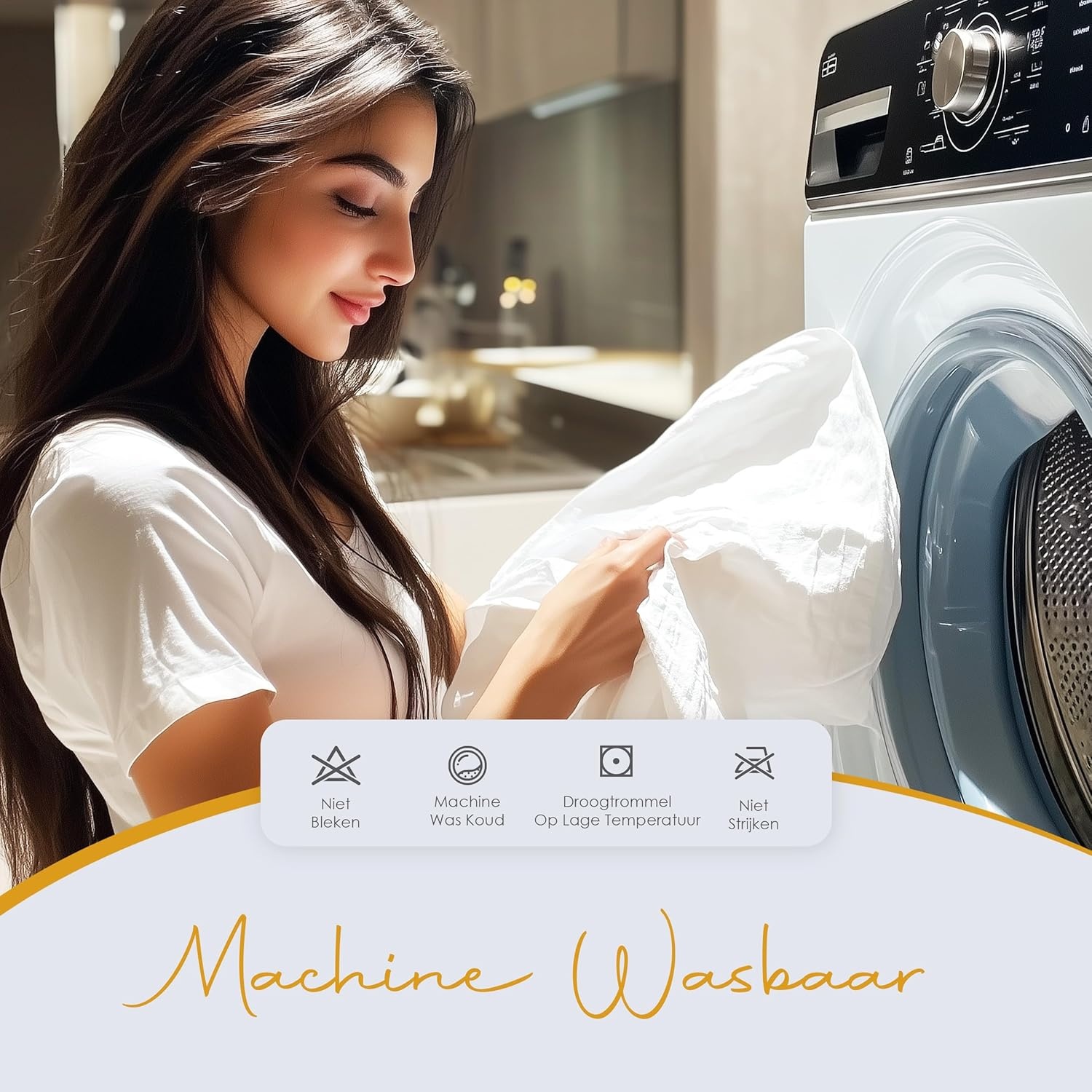 Waterdichte Kussenhoezen 60x60cm (Set van 2) - Zwart - 31% Korting