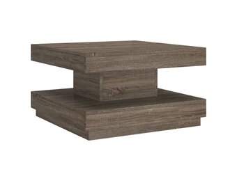 vidaXL Salontafel Grijs MDF - 60x60x35 cm - 66% Korting