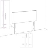 vidaXL Hoofdbord Fluweel Donkergrijs 90x5x78/88 cm - 56% Korting