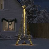 vidaXL LED Kerstboom Warm Wit 302cm - 55% Korting!