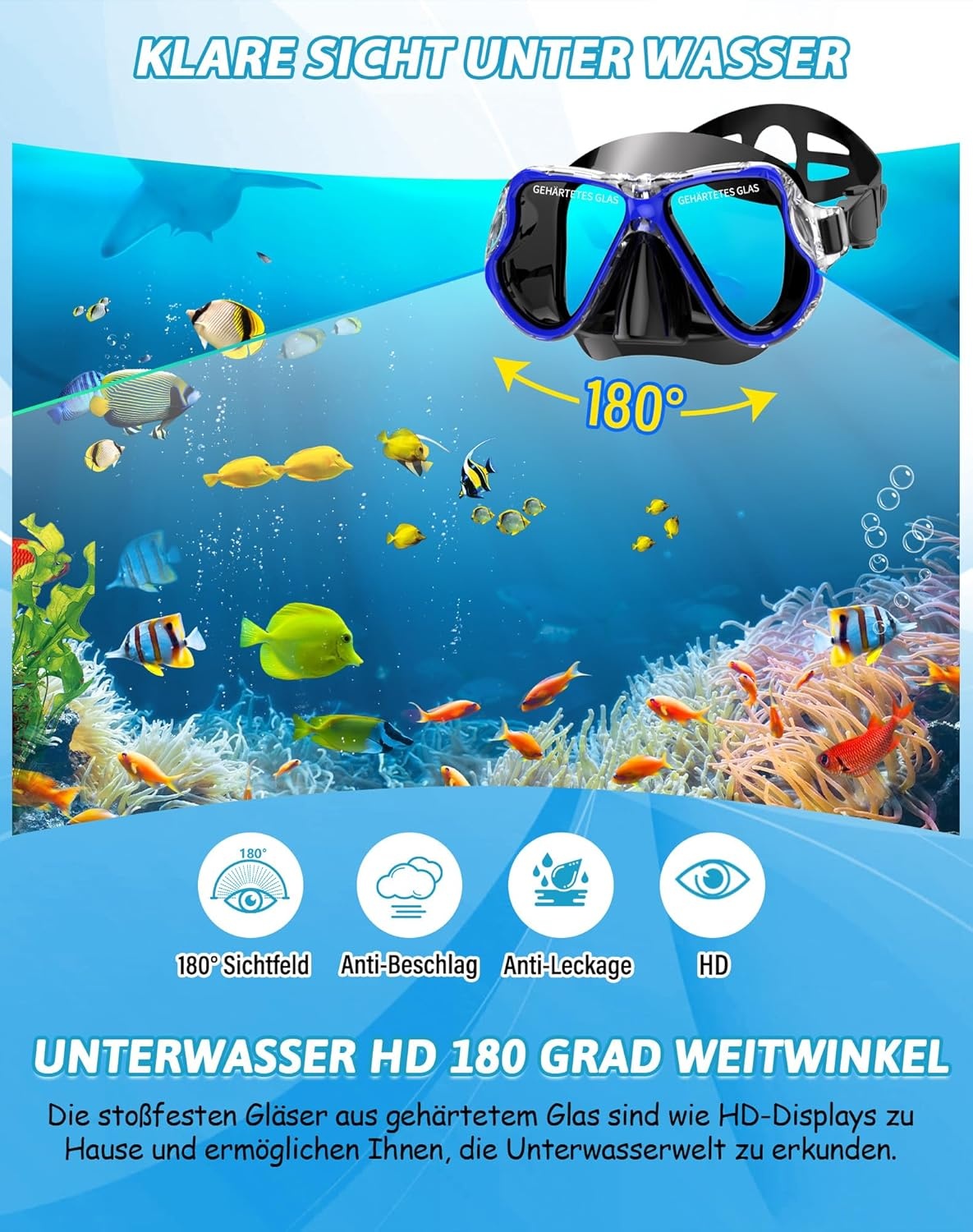 Zenoplige Snorkelset met Zwemvinnen - 32% Korting