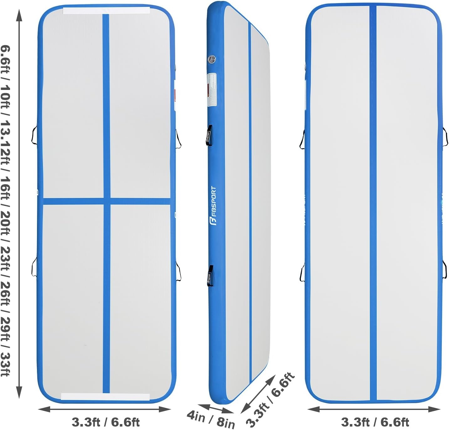 FBSPORT Airtrack Turnmat met pomp | 37% Korting