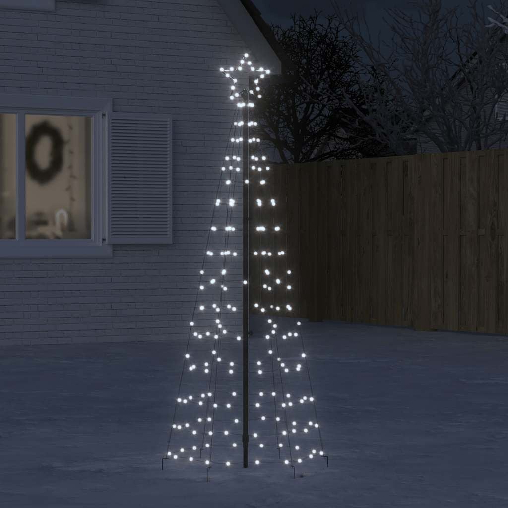 vidaXL LED Kerstboom 180cm Koud Wit - 49% Korting