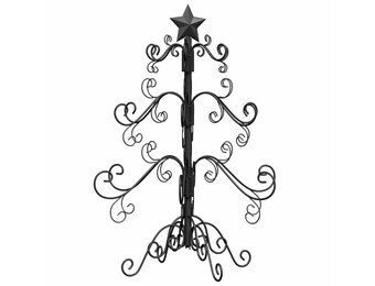 Metalen Kerstboom met Standaard - Zwart, 60 cm (73% Korting!)