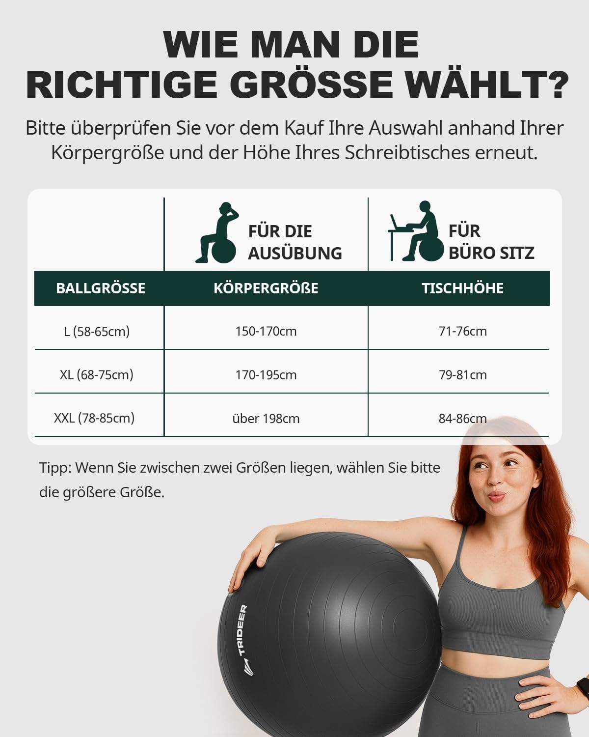 Trideer Trainingsbal Zwart XXL (78-85cm) 36% Korting