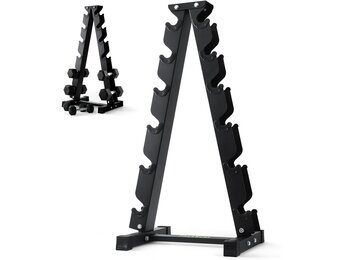Dumbbell Rack: 28% Korting! - 5/6 Laags Halterstandaard