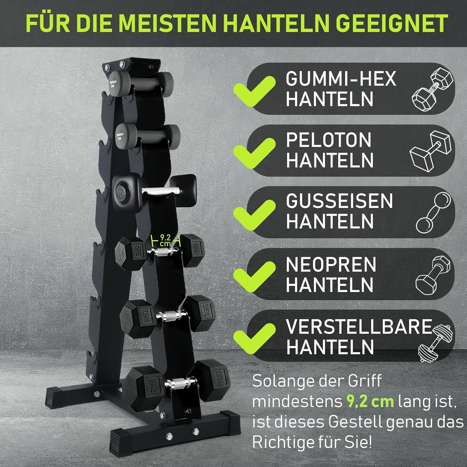 Dumbbell Rack: 28% Korting! - 5/6 Laags Halterstandaard