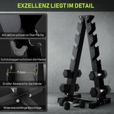 Dumbbell Rack: 28% Korting! - 5/6 Laags Halterstandaard