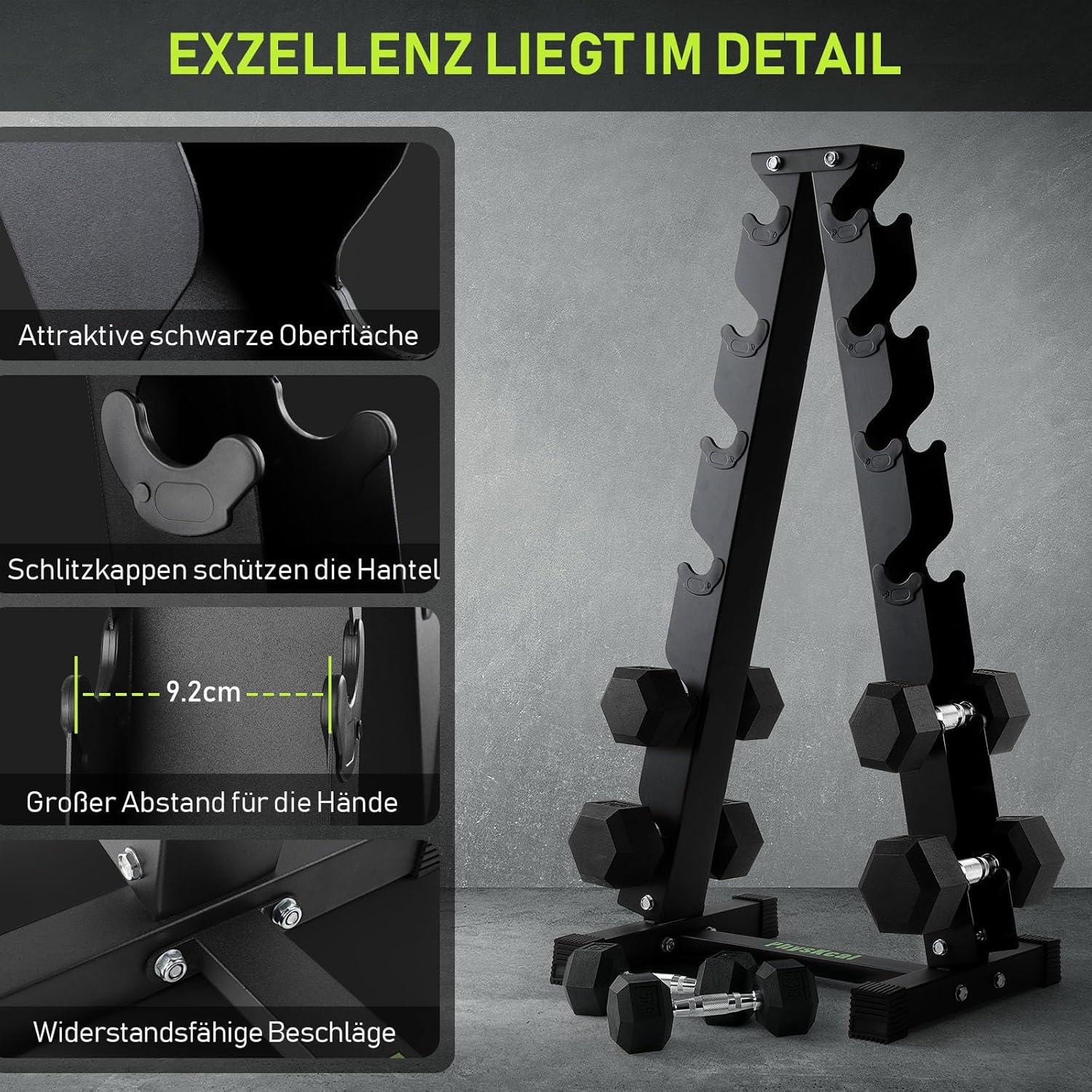 Dumbbell Rack: 28% Korting! - 5/6 Laags Halterstandaard