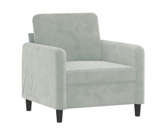 vidaXL Tweezitsbank Donkergrijs Velours - 70% Korting!