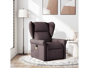 vidaXL Massagestoel Donkerbruin | 70% Korting