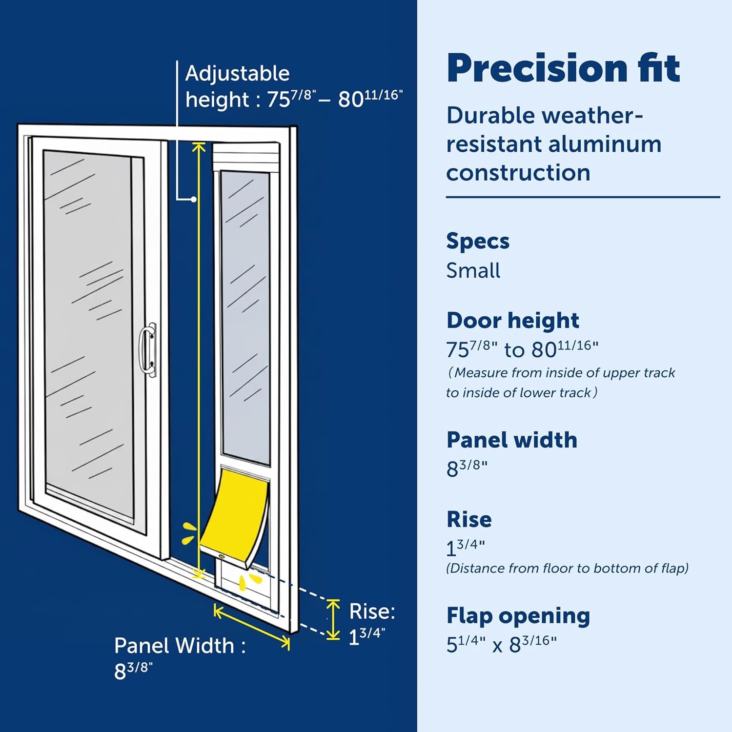 PetSafe Glazen Schuifdeur Kat/Hond - 2-Delig, Wit - 29% Korting
