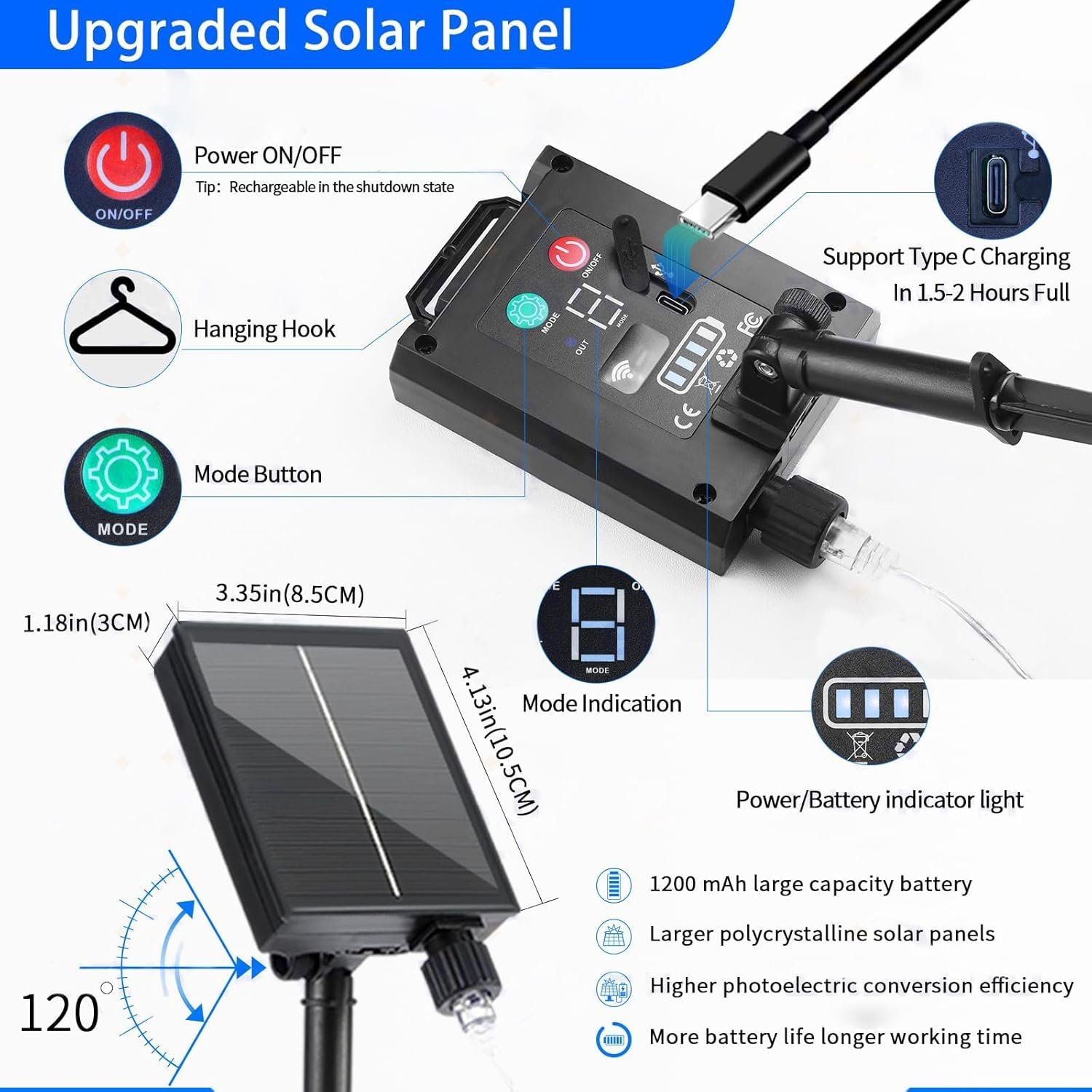 GCMacau Zonne-Lichtgordijn Buiten 6x3m (600 LED Warmwit) - 24% Korting!