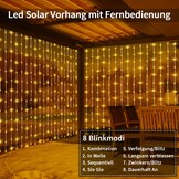 GCMacau Zonne-Lichtgordijn Buiten 6x3m (600 LED Warmwit) - 24% Korting!