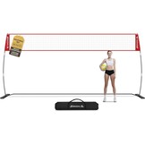 BAGAIL Draagbaar Volleybal Net 3.6m/6.1m Zwart - 28% Korting