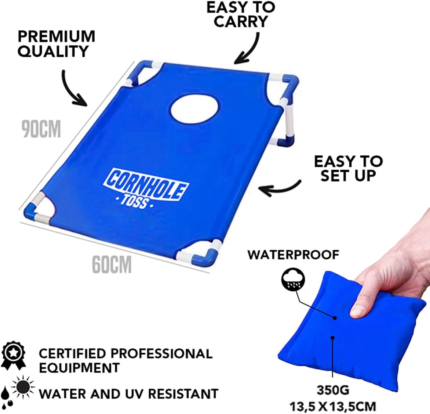 Cornhole Toss Spel 90x60cm - 41% Korting!