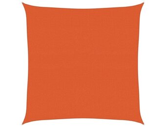 vidaXL Zonnezeil Vierkant 4x4m HDPE Oranje - 26% Korting!