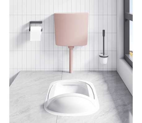vidaXL Toiletstortbak Zalmkleurig - 3/6L - 31% Korting!
