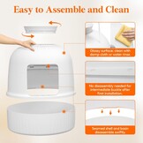 Lifewit Kattenbak Verbergbaar Wit - 28% Korting