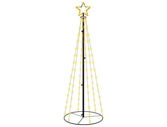 VidaXL Kegelkerstboom 108 LED's 70x180cm Warmwit - 57% Korting!