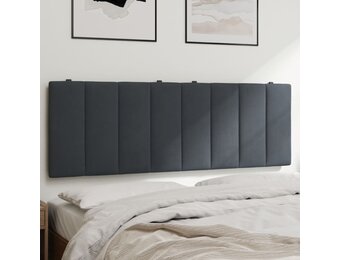 vidaXL Hoofdbordkussen 140cm Fluweel Donkergrijs | 64% Korting