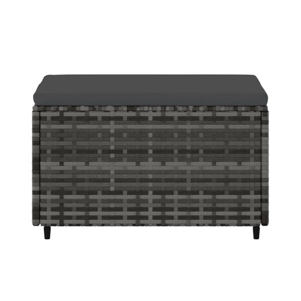 vidaXL Voetensteun Poly Rattan Grijs - 43% Korting!