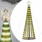 vidaXL LED Kerstboom 180cm Warm Wit - 63% Korting!