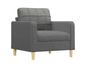 vidaXL Donkergrijze Stof Fauteuil met 66% Korting