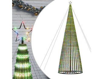 Retoertje: Gekleurde LED-kerstboom (500cm) - 65% Korting!