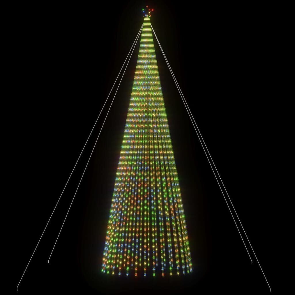 Retoertje: Gekleurde LED-kerstboom (500cm) - 65% Korting!