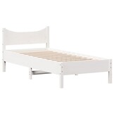 VidaXL Massief Grenen Bedframe Wit 90x200 cm - 51% Korting!