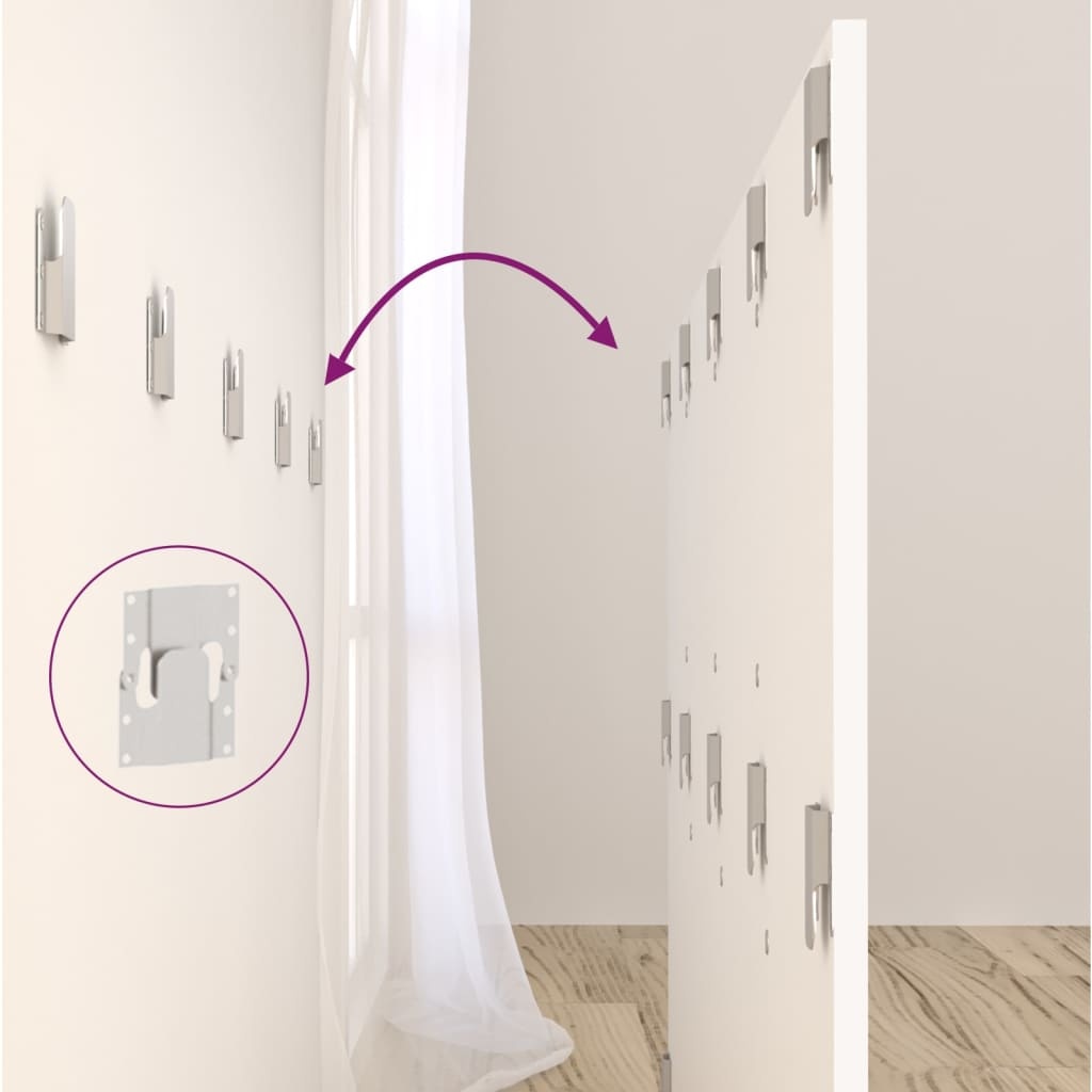 vidaXL Hoofdbord 160cm wit - 71% korting