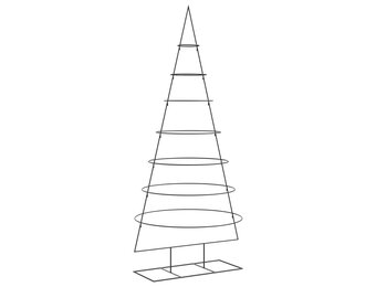 Retourtje: Metalen Kerstboom 210 cm Zwart - 59% Korting!