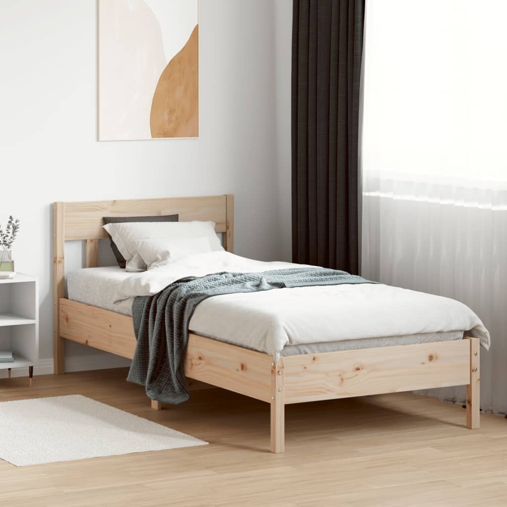 vidaXL Bedframe Grenenhout 90x190 cm - 75% Korting