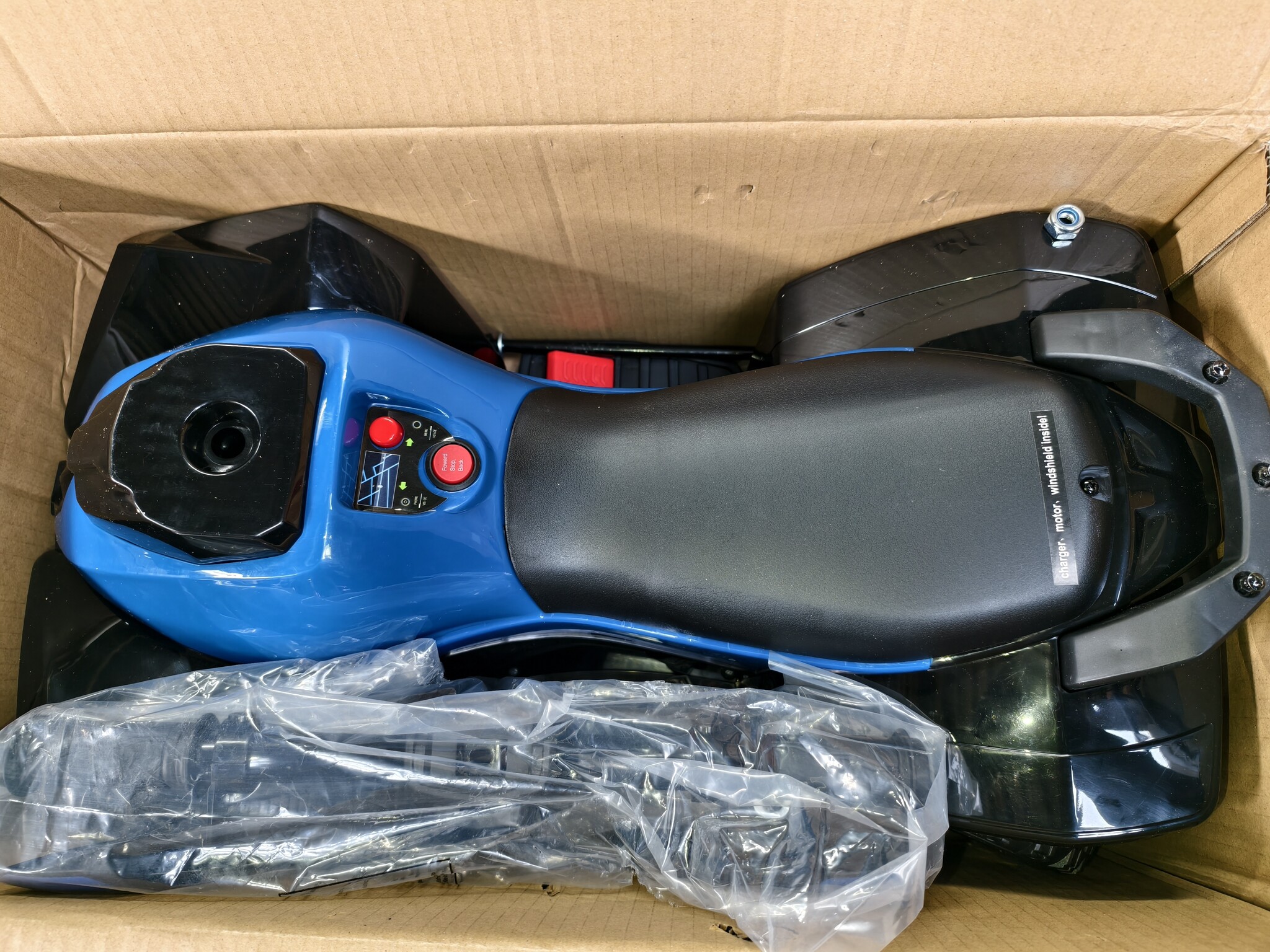 Kinder Elektrische Quad 45W Blauw - 53% Korting!