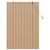 Bamboe Rolgordijn Licht Bruin (100x160 cm) - 47% Korting!