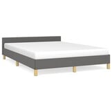VidaXL Bedframe Donkergrijs 140x190 cm - 51% Korting!
