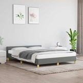 VidaXL Bedframe Donkergrijs 140x190 cm - 51% Korting!
